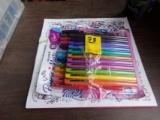 Coloring Book and Set of Papermate Colored Markers