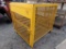 Yellow Lockable Propane Tank Cage, Set Up For 4 Tanks