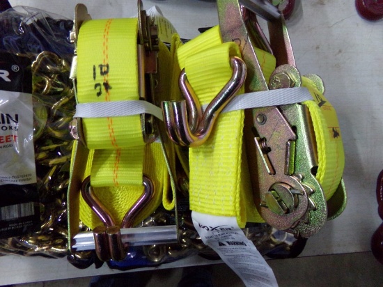 (2) Boxer 2'' x 27' 10,000 LB Ratchet Straps, (2x Bid Price)