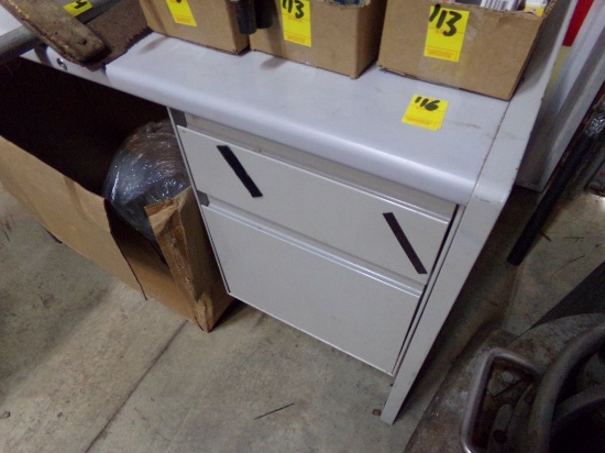 White 45'' Deck with 2 Drawers