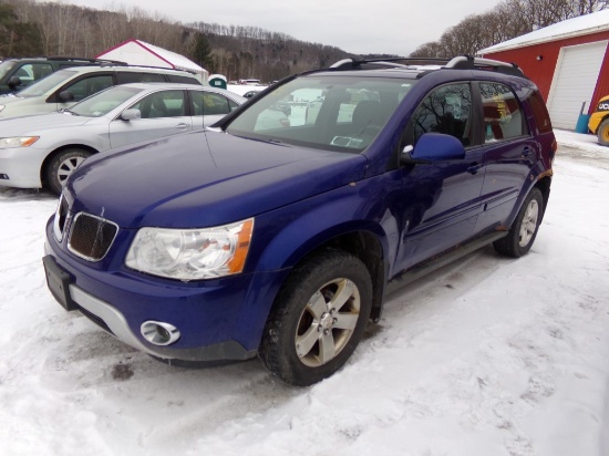 2006 Pontiac Torrent, AWD, Blue, Auto, Power Seats and Windows, 196,677 Mil