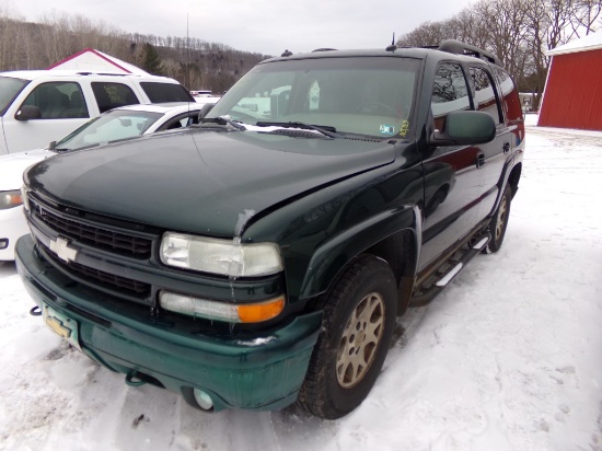 2003 Chevrolet Tahoe, Green, Auto, Z71 Off Road Package, 4x4, Leather, Powe