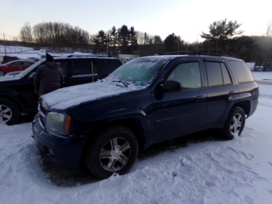 2007 Chevrolet Trail Blazer LT, Blue, 4WD, Runs, ____ Miles, VIN# 1GNDT13S7