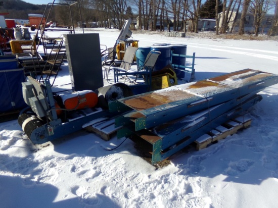 Blue Hyd Belt Conveyor, in 4 Sections, Approx 35' Long x 20'' Wide Belt, Wi