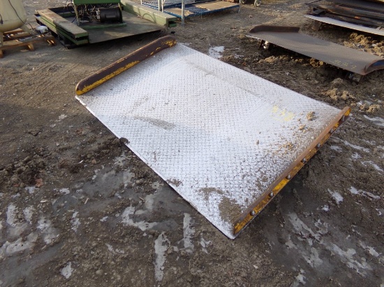 6' Alum Dock Plate, wih Steel Side Guards