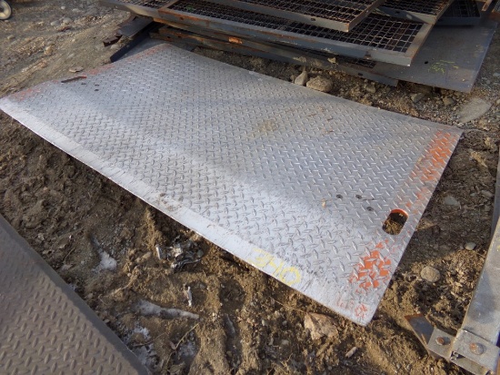 5' Alum Dock Plate, No Side Guards