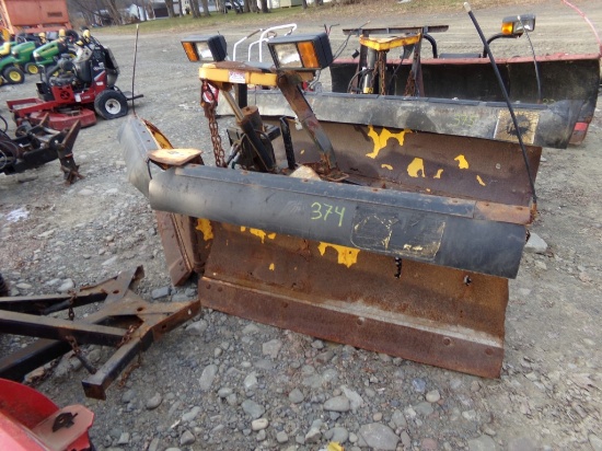 Fisher EZ-V Plow, 8' 6'', Blade is Rusty, No Controls/Frame