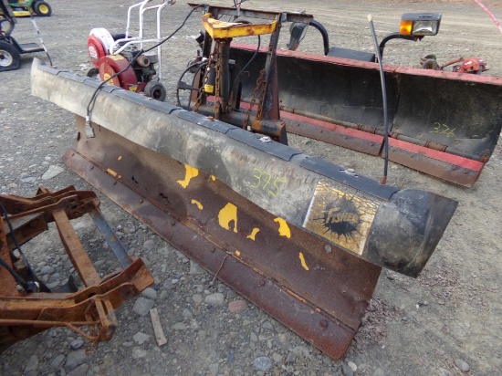 Fisher Minute Mount 8' Straight Blade Snow Plow, Some Rust Holes in Blades,