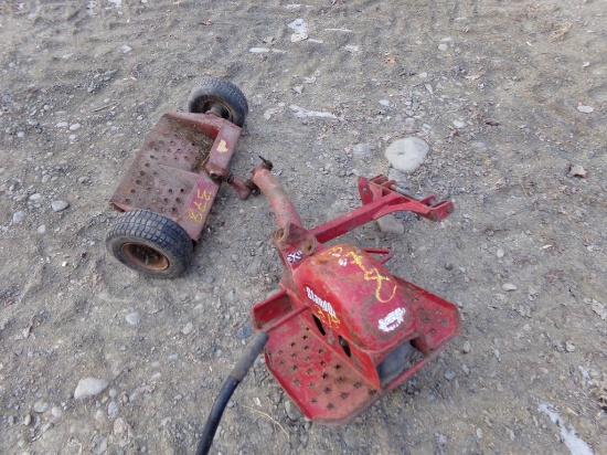 (2) Commercial Mower Sulky's, (1) Is Exmark