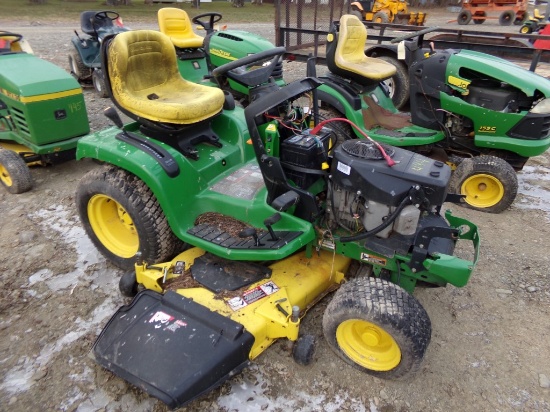 JD GT245 20HP VTwin, 54'' Deck, No Hours, Missing Starter, Not Running, S/N