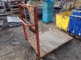 Orange Platform Cart with HS Casters