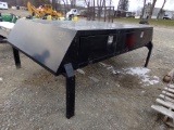 Truck Tool Box on Legs, Like Enclosed Ladder Rack, w/ Key, Locks Need Work