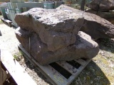 (2) Red Landscape Boulder - Sold by The Pallet