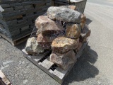 Pallet of West Mtn. - Light White Landscape Decorative Boulders - SOLD BY P