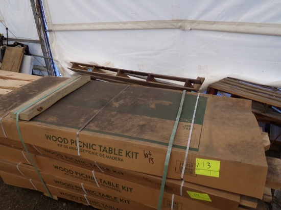 New Wood Picnic Table Kit