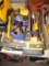 Box With Misc. Tools, Clamps, Hammer, Caulk Gun, ETC