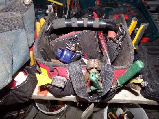 Husky Tool Bag With Large Quantity of Misc Hand Tools.