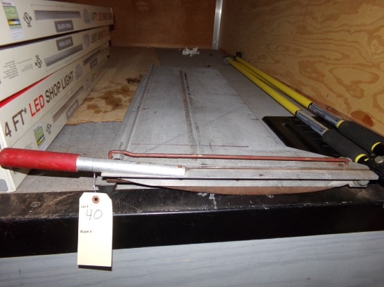 Shingle Shear, Like a Large Paper Cutter.