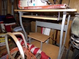 Wood & Metal Computer Desk