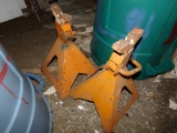 Pair of Jack Stands, Large, Orange