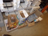Large Group of Misc Partial Boxes of Hardware.  Lags, Strip Nails, Screws,