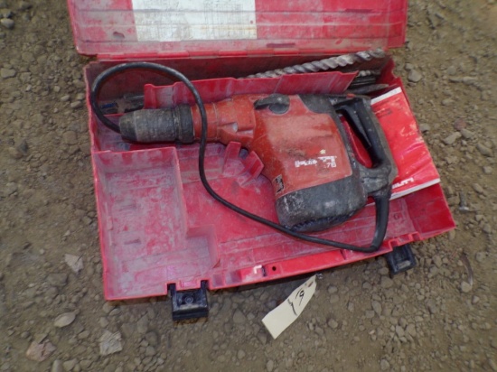 Hilti TE76 Rotary Hammer, Corded, Well Used, With Bits in Case