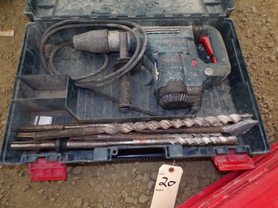 Bosch Rotary Hammer, Corded, With Bits in Case