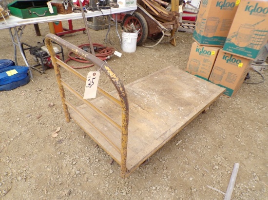 Yelllow Handled 5' Platform Cart