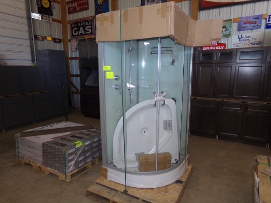 Luxury Shower Enclosure 36''X36''X83'' Corner Shower, 6'' Rainfall Head, So