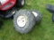 (2) Lawn Mower Ag Tires on Rims, 20x10.00-8 NHS  (3298)