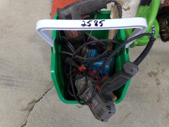 Green Bucket w/Drills & Sander