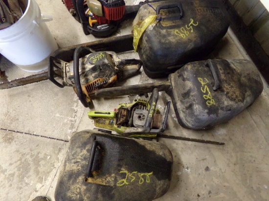 (3) Craftsman Saws in Cases, (2) Saws for Parts