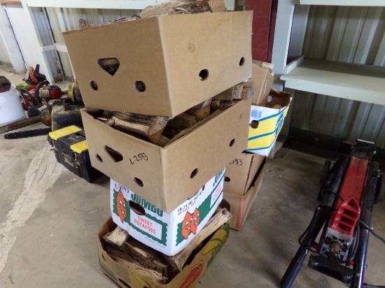 (8) Boxes of Small Firewood & Kindling