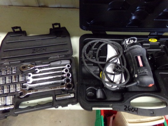 Craftsman Rotary Cutter in box - Small Socket and Wrench Set in Box (2604)