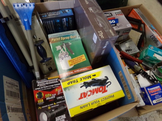 (2) Boxes of Tools and Oil Filters (2610)