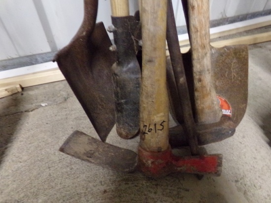 Group of Shovels, Axe (2615)