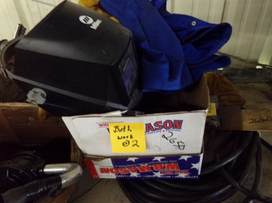 Box with Welding Jacket , Welding Helmet, Extension Cord (2650)