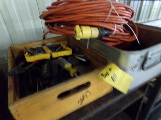 (3) Boxes of Tools - (3) Extension Cords (2659)