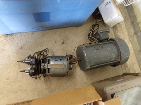 (2) 5 HP Electric Motors (2674)
