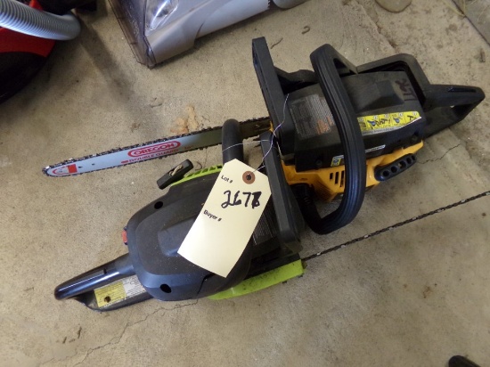 (2) Poulan Chain Saws (2677)