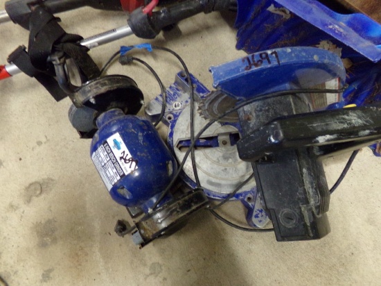 Grinder & Mitre Saw, Both Blue (2697)
