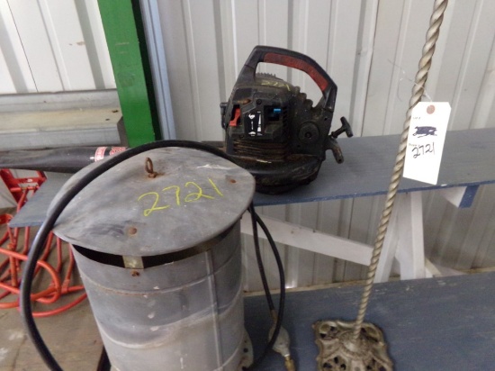 Floor Lamp, Propane Heater, Craftsman Gas Powered Leaf Blower