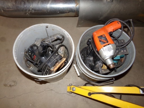 (2) Buckets of Power Tools