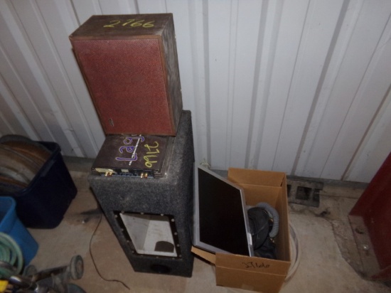 Fire Hose, Stereo Speaker, Laguna Amp, Box of Respirators