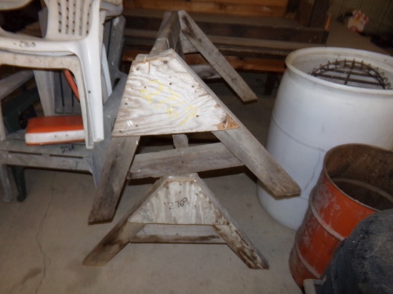 (2) Sawhorses