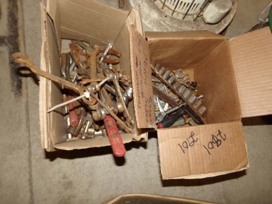 (2) Boxes of Misc Hand Tools, Wrenches, Etc.(#2901)