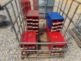 Modified Cage Tote With (6) Plastic Hardware Organizers With Grade 8 Bolts