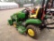 JD 1023E 4 WD Sub Compact Tractor with Loader - 54'' Hyd Front Blade - 54''