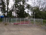 New 11 PC Corral - Round Pen - ( 10 ) 12' Gates with Feet and ( 1 ) Gate Do