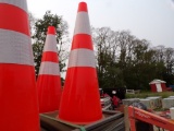 ( 50 ) New PVC Safety Traffic Cones ( 50 X BID PRICE )